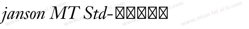 janson MT Std字体转换